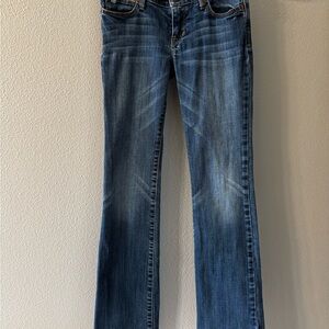 Abercrombie & Fitch Girls' Medium Blue Straight-Leg Slim Fit Jeans